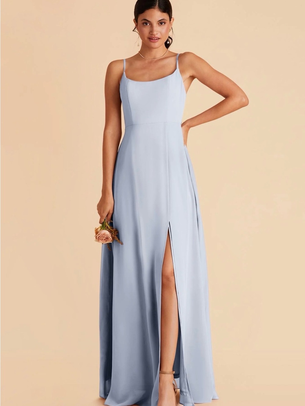 Birdy Grey Amy Chiffon Dress in Ice Blue